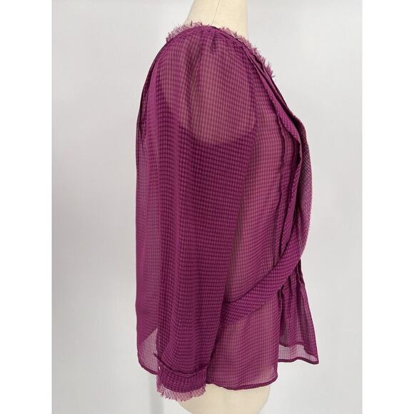 Anthropologie HD In Paris Size 6 Sheer Blouse EUC - Picture 6 of 12